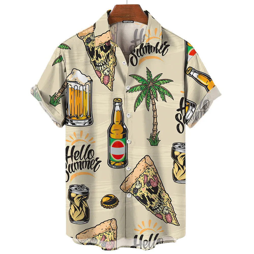 メンズ レトロ サマー グッドバイブス ハワイアンシャツ カ - Vintage Hawaiian Floral Shirt のレビューと価格