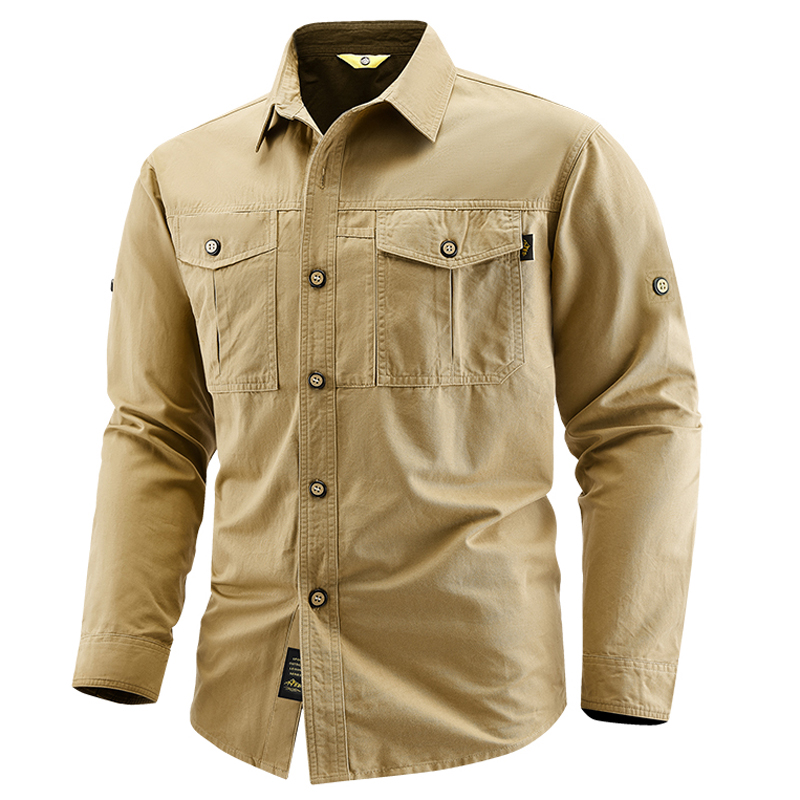 ビジネス用ミリタリーシャツ、メンズ、タクティカル、長袖、春・ - Tactical Military Shirt Cargo のレビューと価格