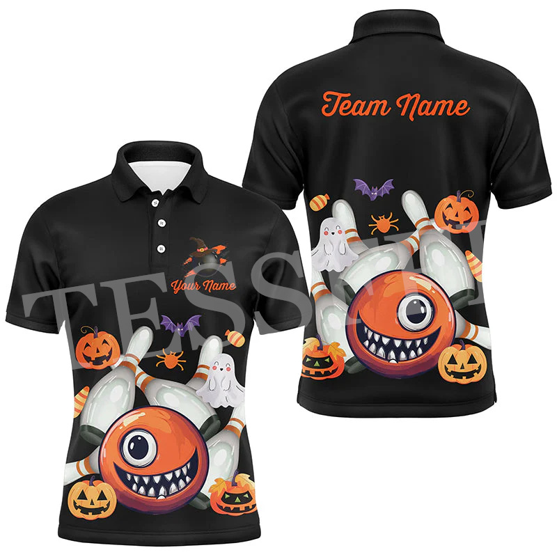 パーソナライズされた名前の半袖ポロシャツ,3Dプリント,カジ - Short Sleeve Bowling Shirt Retro のレビューと価格