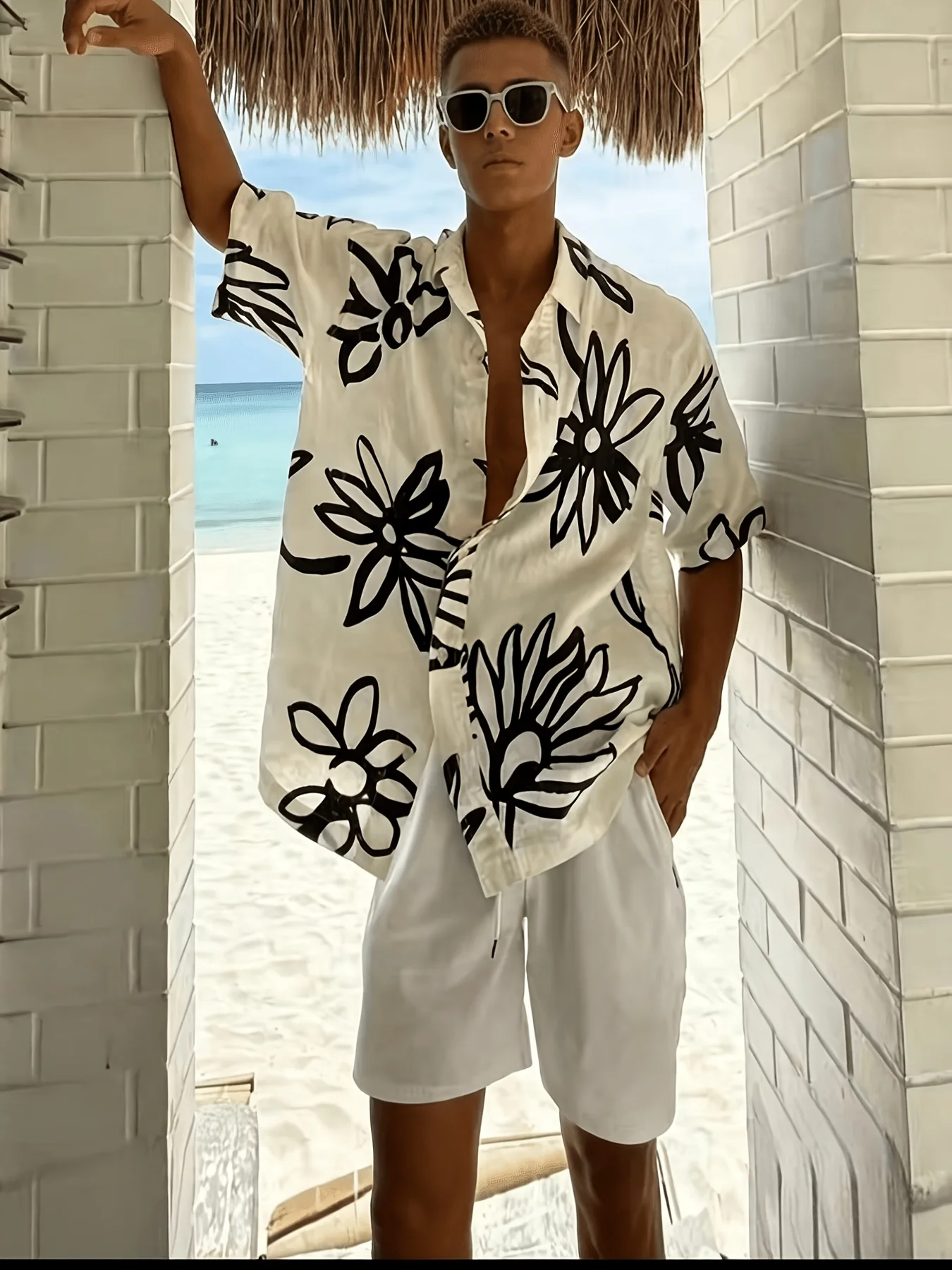 メンズ オーバーサイズ アロハ ハワイアンシャツ ブラックラ - Vintage Hawaiian Floral Shirt のレビューと価格