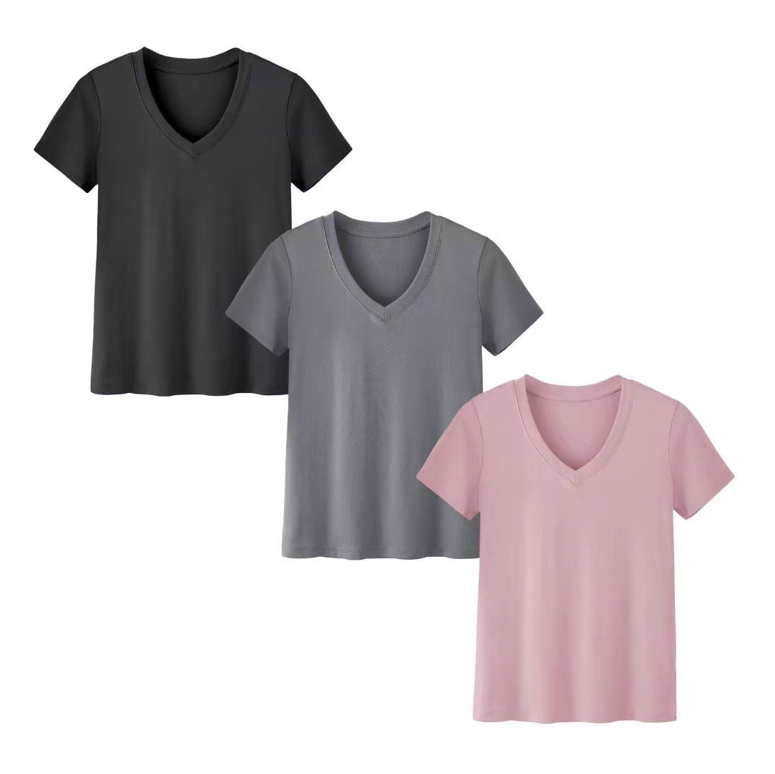 半袖、クルーネック、レギュラーレングス、日本の韓国風カジュア - T-Shirts のレビューと価格