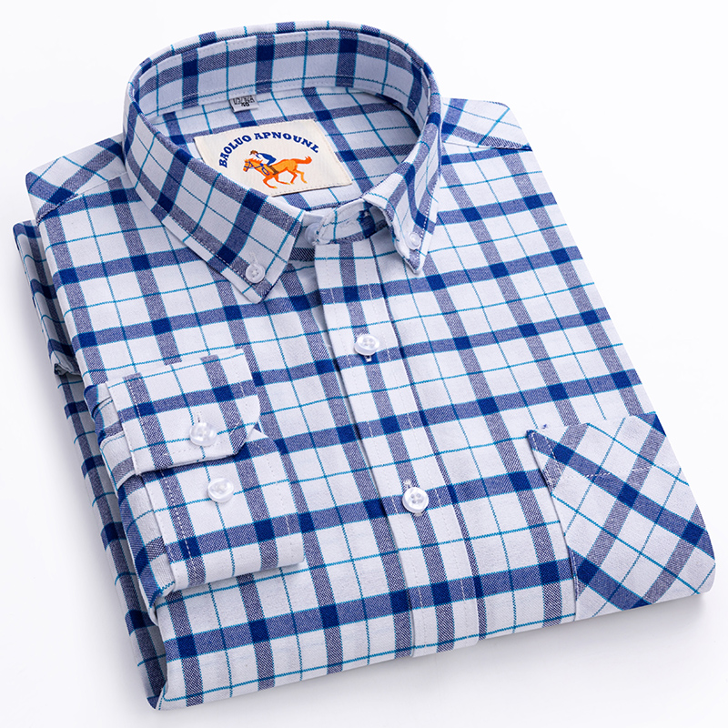 メンズ新作オーバーサイズ5XL長袖シャツ、スリムフィットフォ - Oxford Cotton Casual Shirt Business のレビューと価格