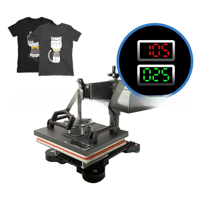 熱転写機230標準USインサート高圧熱転写Tシャツホットプレ - T-Shirts のレビューと価格