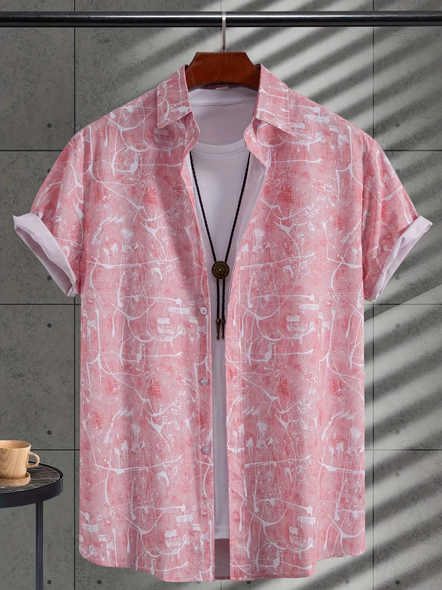 メンズ マルチスタイル ライトブルー アロハ ハワイアンシャ - Vintage Hawaiian Floral Shirt のレビューと価格
