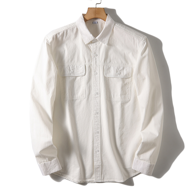 単色長袖シャツ,ビジネスファッション,カジュアル,すべての綿 - Oxford Cotton Casual Shirt Business のレビューと価格