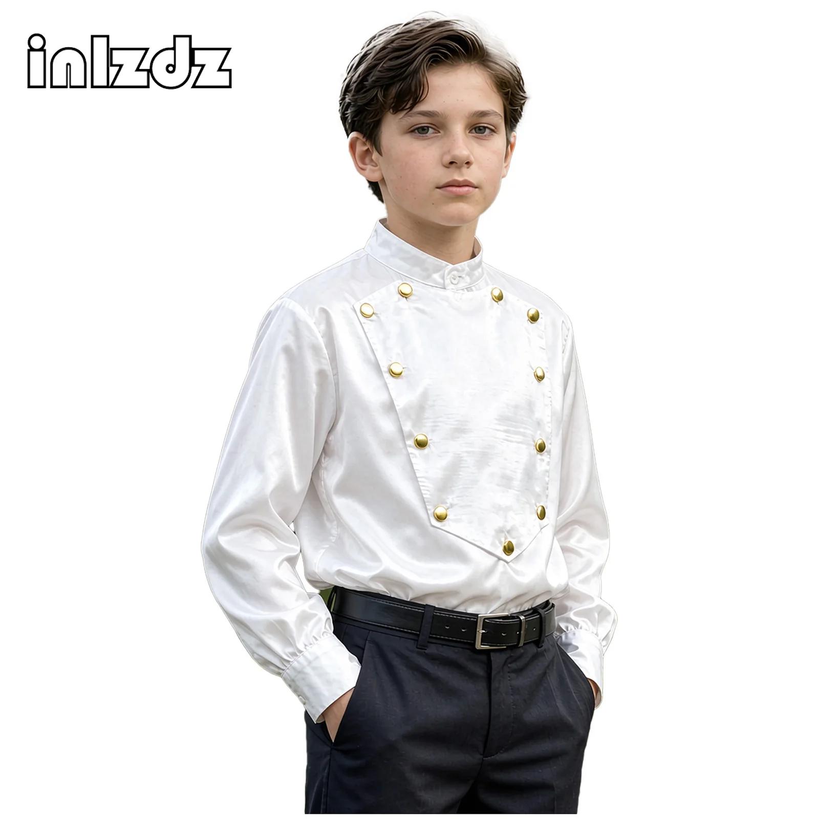 男の子向け、中世ルネサンス風、ヴィンテージサテンシャツ、ハロ - Shirts のレビューと価格