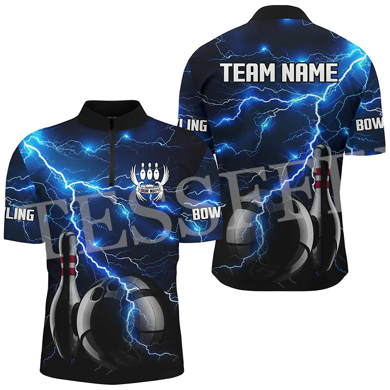 パーソナライズされた名前のポロシャツ,3Dプリント,ストライ - Short Sleeve Bowling Shirt Retro のレビューと価格